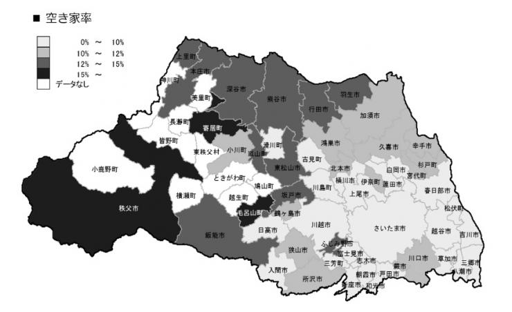 空き家率　地図