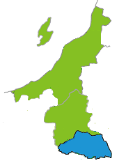 埼玉、群馬、新潟の地図