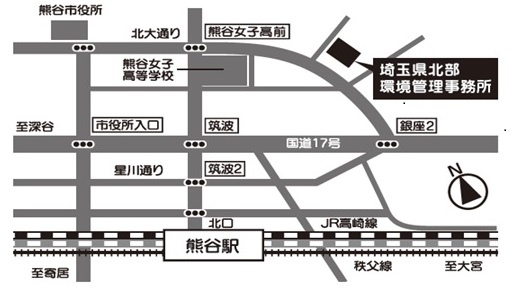 事務所周辺の地図