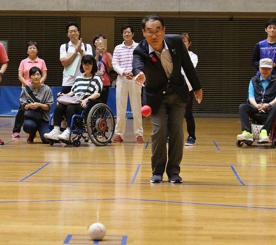 第1回埼玉県ボッチャ大会の様子