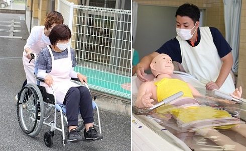 車椅子介助と入浴介助