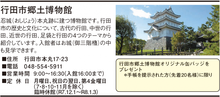 行田市郷土博物館