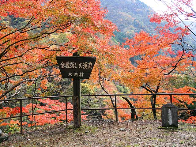 金蔵落しの渓谷