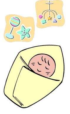 眠っている赤ちゃんの画像