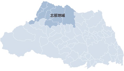 北部地域の地図