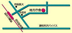 所沢県税事務所の地図