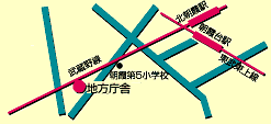 朝霞県税事務所の地図
