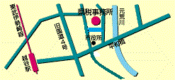 越谷県税事務所の地図