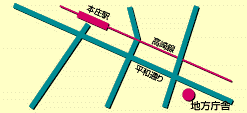 本庄県税事務所の地図