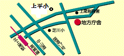 上尾県税事務所の地図