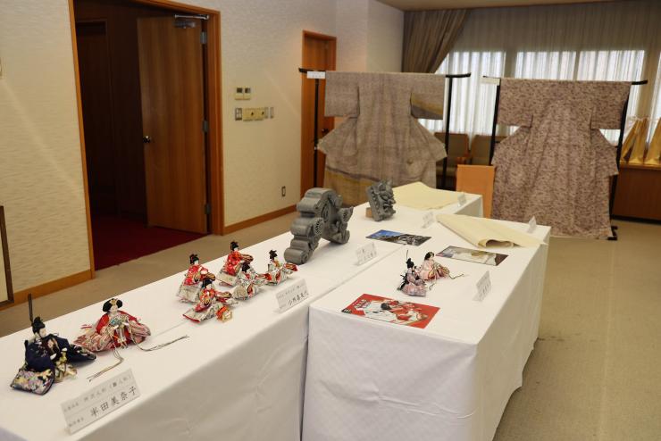 令和四年度埼玉県伝統工芸士認定証交付式における展示作品