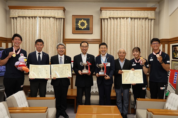 戸田中央総合病院ローイングクラブ表敬訪問