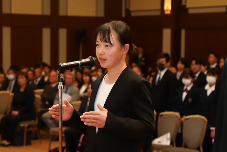 選手代表挨拶シャイン部門