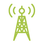 電波塔のイラスト