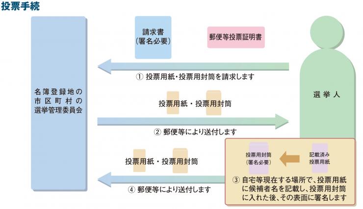 投票手続の図