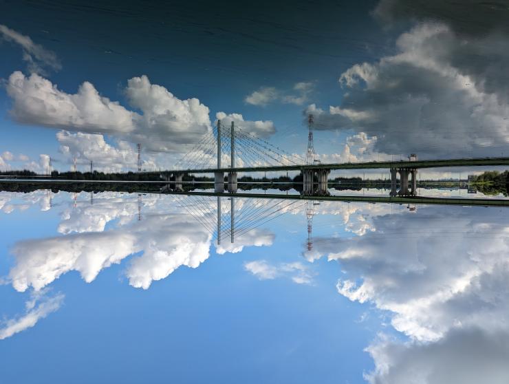 魅力発信部門受賞写真（荒川サイクリングロード）