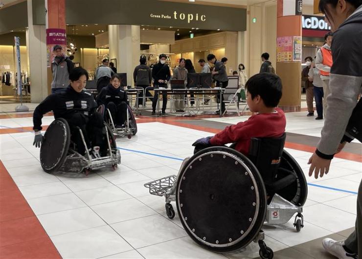 車いすラグビー体験3