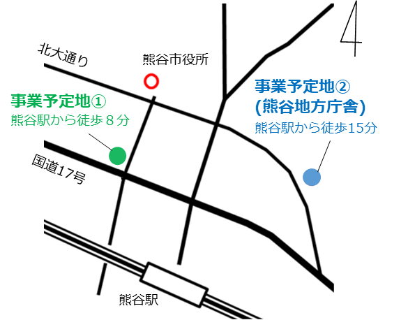 北部拠点位置図