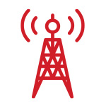 電波塔のイラスト