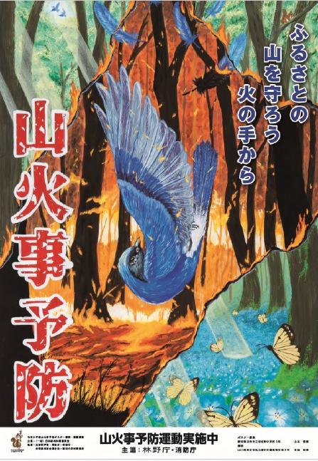 山火事ポスター