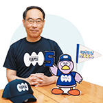 リバサポTシャツを着用している大野元裕埼玉県知事