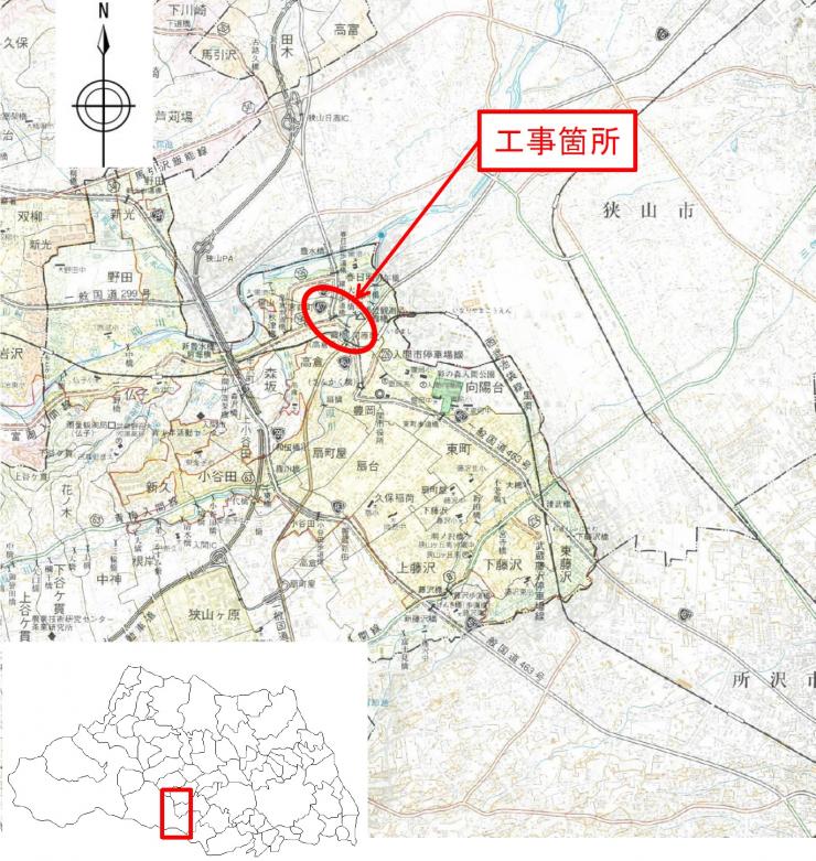 霞橋位置図