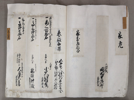明治2年(1869)分限帳 上