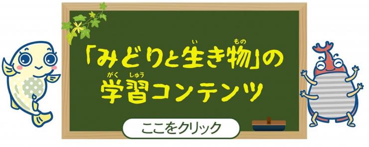 「みどりと生き物」の学習コンテンツ