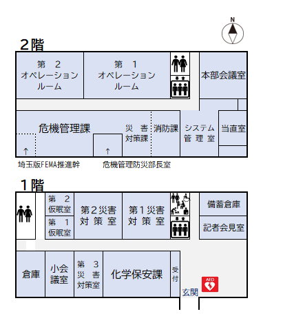 危機管理防災センターフロア図