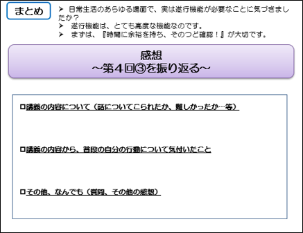 高次脳機能障害講座テキスト第4回冒頭ページ