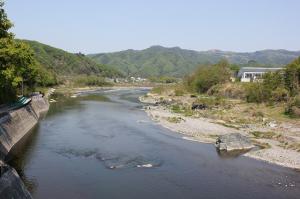 栗谷瀬橋下流の風景