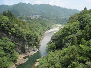 白川橋　下流の風景