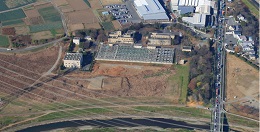 小山川水循環センターの航空写真