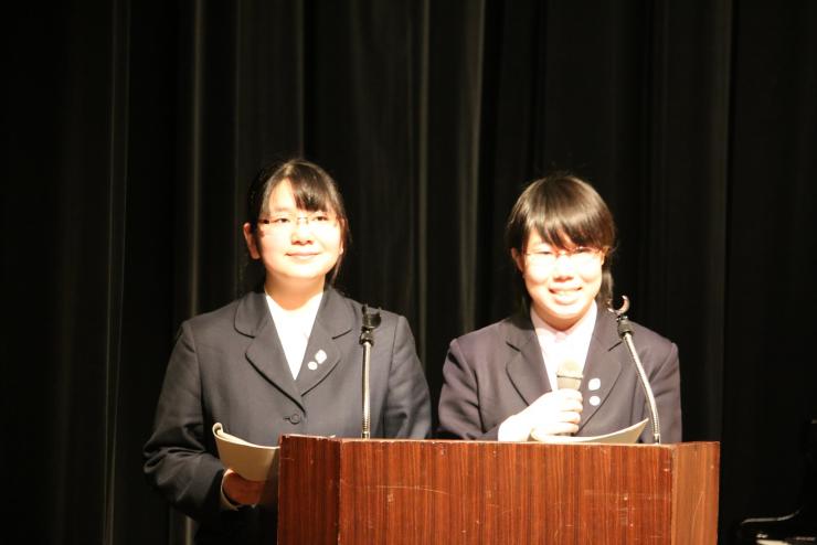 浦和第一女子高校アナウンス部のさわやかな司会